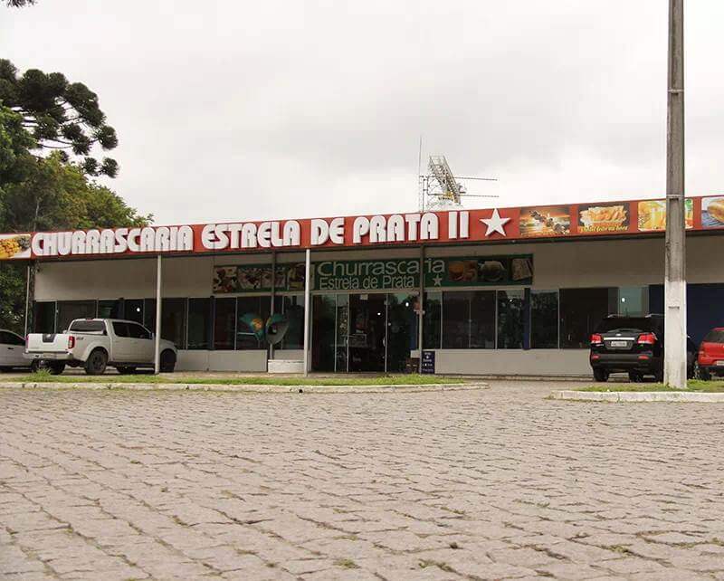 Imagem da fachada da Churrascaria Estrela de Prata